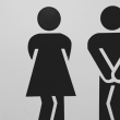 Imagen de un letrero de un baño